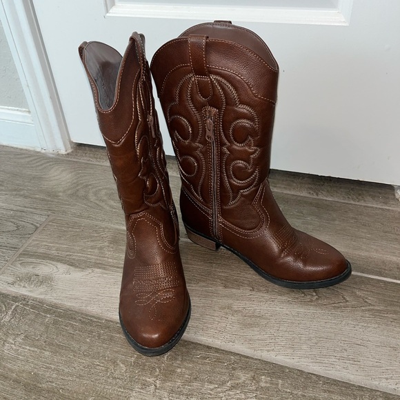 Cat & Jack Cowgirl Boots Size 4 Western Boots - Picture 4 of 12